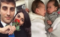 Ebru Şancı ile Alpaslan Öztürk'ün (eşi) ikiz bebekleri Renkli Sayfalar’da